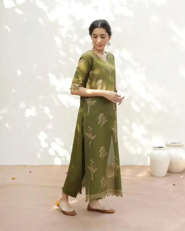 Mint Aura – 2-Piece Dhanak Suit