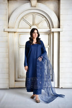 Azure Blue Full Sleeves | 3-Piece Stitched Suit