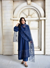 Azure Blue Full Sleeves | 3-Piece Stitched Suit