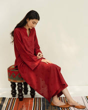 Deep Maroon – 2-Piece Khaddar Suit