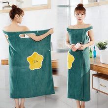 Women Quick Dry Wearable Microfiber plush Bathrobes