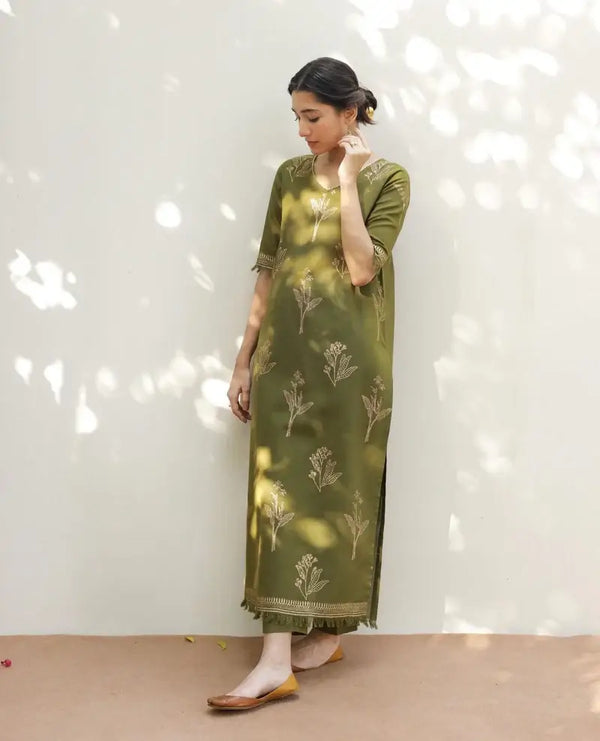 Mint Aura – 2-Piece Dhanak Suit